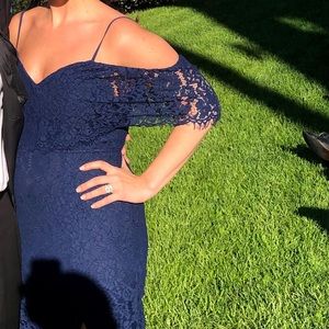 Blue Lulus long dress for weddings